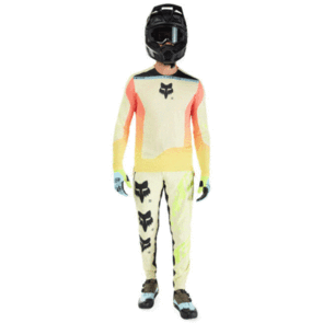 FOX RACING 2025 MTB FLEXAIR LS JERSEY ELEVATED-LEMONADE AND PANTS