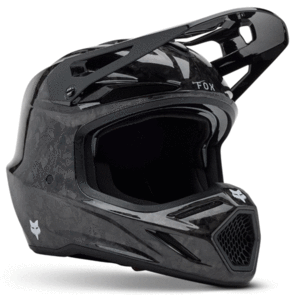 FOX RACING MOTO 2025 V3 RS CARBON SOLID HELMET [BLK]