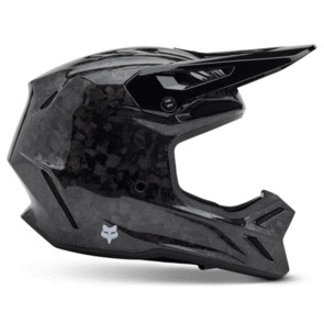 FOX RACING MOTO 2025 V3 RS CARBON SOLID HELMET [BLK]