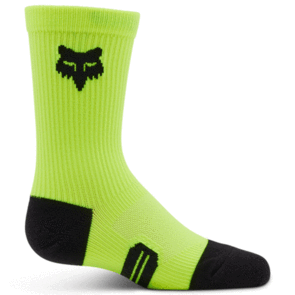 FOX RACING 2025 YOUTH 6 INCH RANGER CREW SOCKS [FLO YELLOW]