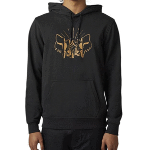 FOX RACING FOX THE FORMAT PULLOVER FLEECE HOODY [BLACK]