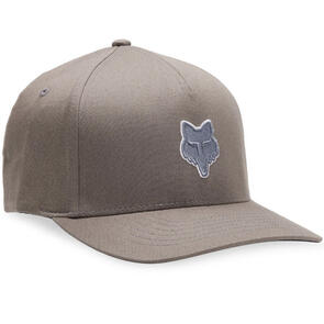 FOX RACING FOX HEAD FLEXFIT HAT STEEL GREY