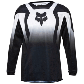 FOX RACING MOTO 2025 YOUTH 180 LEAN JERSEY [BLACK/WHITE]