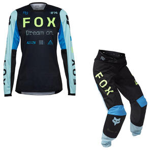 FOX RACING MOTO 2025 WOMENS 180 RACE SPEC JERSEY AND PANTS [BLACK]