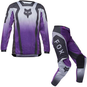 FOX RACING MOTO 2025 YOUTH GIRLS 180 LEAN JERSEY AND PANTS [DARK PURPLE]