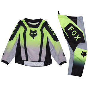 FOX RACING MOTO 2025 KIDS 180 LEAN JERSEY AND PANTS [FLO YELLOW]