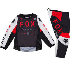 FOX RACING MOTO 2025 KIDS 180 RACE SPEC JERSEY AND PANTS [FLO RED]