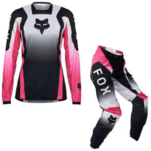 FOX RACING MOTO 2025 WOMENS 180 LEAN JERSEY AND PANTS [BLK/PNK]