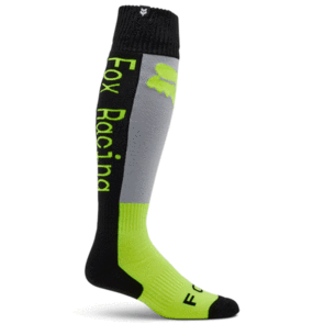 FOX RACING MOTO 2025 180 LEAN SOCKS [GREY/YELLOW]