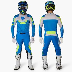 FOX RACING MOTO 2026 FLEXAIR TACTILE JERSEY AND PANTS BLUE JEWEL