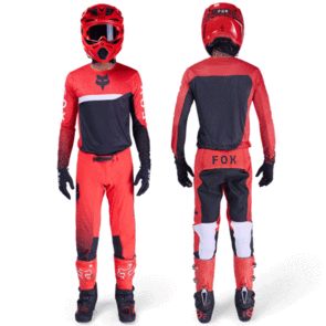 FOX RACING MOTO 2026 MX FLEXAIR FRACTURE JERSEY AND PANTS FLUORESCENT RED