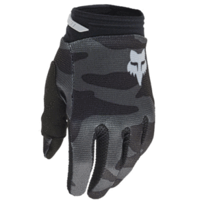 FOX RACING MOTO 2026 MX YOUTH 180 BNKR GLOVES BLACK CAMO