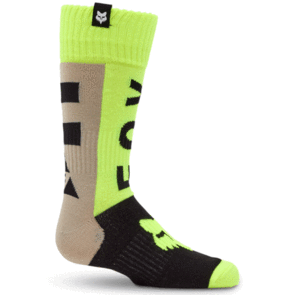 FOX RACING MOTO 2026 MX YOUTH 180 COLLECT SOCKS GREY/YELLOW