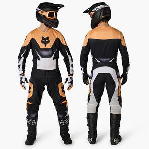 FOX RACING MOTO 2026 180 NOBLE JERSEY AND PANTS BLACK WHITE ORANGE