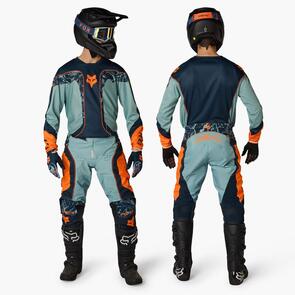 FOX RACING MOTO 2026 180 IMAGE PRINT JERSEY AND PANTS ARCTIC BLUE