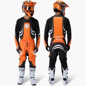 FOX RACING MOTO 2027 180 DRAFT JERSEY AND PANTS SUNBURST ORANGE