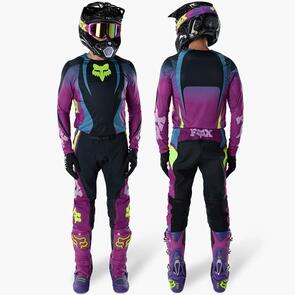 FOX RACING MOTO 2027 FLEXAIR THORN JERSEY AND PANTS PURPLE LAVA