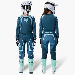 FOX RACING MOTO 2027 WOMENS 180 FRAME JERSEY AND PANTS DEEP BLUE