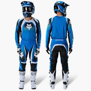 FOX RACING MOTO 2027 180 FRAME JERSEY AND PANTS BLUE