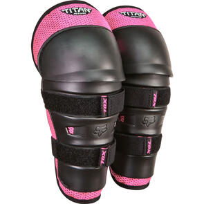 FOX RACING MOTO 2027 PEEWEE TITAN KNEE/SHIN GAURDS BLACK/PINK