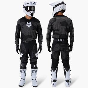 FOX RACING MOTO 2027 180 BNKR JERSEY AND PANTS BLACK CAMO