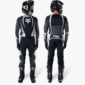 FOX RACING MOTO 2027 FLEXAIR THORN JERSEY AND PANTS BLACK WHITE