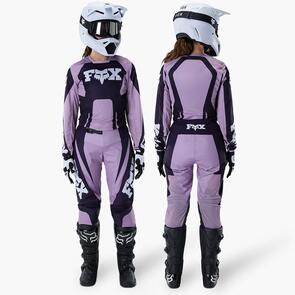 FOX RACING MOTO 2027 WOMENS 180 RAID JERSEY AND PANTS LAVENDER DRIFT