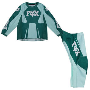 FOX RACING MOTO 2027 KIDS GIRLS 180 RAID JERSEY AND PANTS MELON GREEN