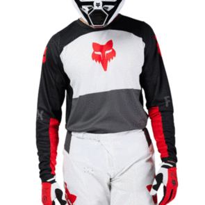 FOX RACING MOTO MX 180 FLOW JERSEY-WHITE/RED