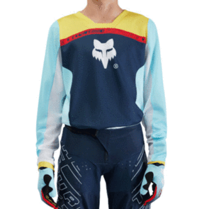 FOX RACING MOTO MX YTH 180 ELEVATED JERSEY-LIGHT BLUE