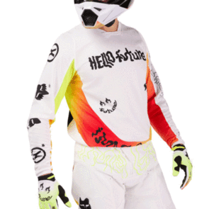 FOX RACING MOTO 2025 MX 180 HELLO FUTURE JERSEY-WHITE