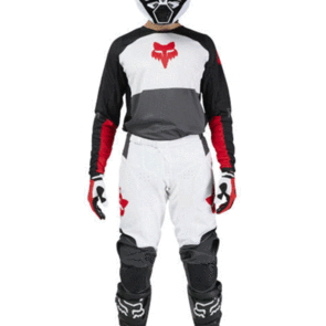 FOX RACING MOTO MX 180 FLOW JERSEY AND PANTS WHITE/RED