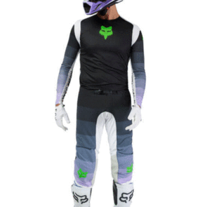 FOX RACING MOTO MX FLEXAIR GRID JERSEY AND PANTS BLACK/PURPLE