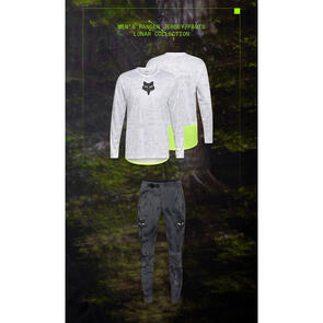 FOX RACING MTB RANGER LS JERSEY AND PANTS LUNAR SE WHITE BLACK