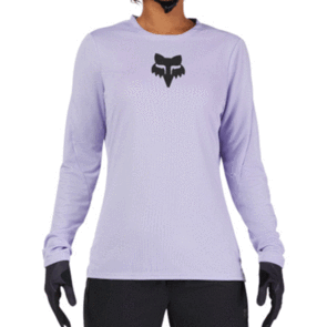 FOX RACING 2025 MTB WOMENS RANGER LS JERSEY FOX HEAD-LILAC