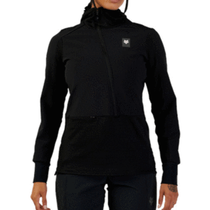 FOX RACING MTB WOMENS DEFEND THERMAL HOODIE-BLACK