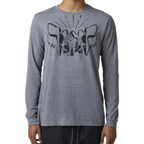 FOX RACING FOX THE FORMAT LS TECH TEE [HEATHER GRAPHITE]