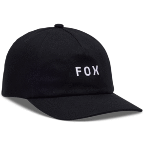 FOX RACING WORDMARK ADJUSTABLE HAT BLACK/WHITE