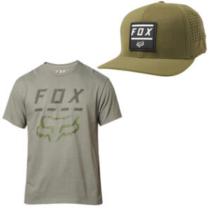 FOX RACING HIGHWAY SS TEE +  LISTLESS FLEXFIT HAT