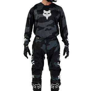 FOX RACING MOTO 2024 180 BNKR JERSEY AND PANTS [BLACK CAMO]