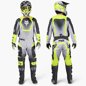 FOX RACING MOTO 2026 MX 180 COLLECT JERSEY AND PANTS GREY/YELLOW