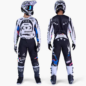 FOX RACING MOTO 2026 MX 180 IMAGE COSMO JERSEY AND PANTS WHITE/BLACK