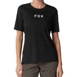 FOX RACING 2025 WOMENS RANGER SS JERSEY WORDMARK [BLACK]