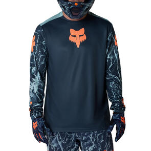 FOX RACING 2026 MTB RANGER LS JERSEY IMAGE PRINT ARCTIC BLUE