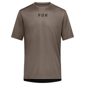 FOX RACING 2026 MTB RANGER SS JERSEY WORDMARK NUTMEG BROWN