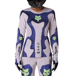 FOX RACING 2026 MTB WOMENS FLEXAIR LS JERSEY AWARENESS LE CHALK