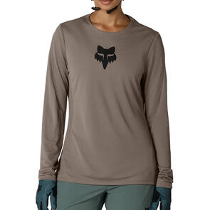 FOX RACING 2026 MTB WOMENS RANGER LS JERSEY FOX HEAD NUTMEG BROWN
