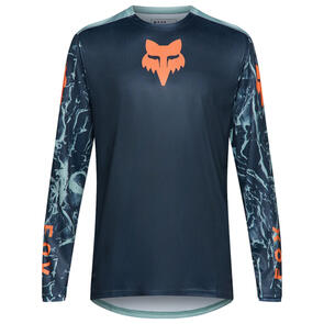 FOX RACING 2026 MTB YOUTH RANGER LS JERSEY IMAGE PRINT ARCTIC BLUE