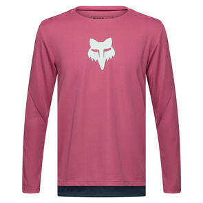 FOX RACING 2026 MTB YOUTH RANGER LS JERSEY FOX HEAD BERRY