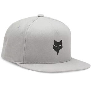 FOX RACING FOX HEAD SNAPBACK HAT STEEL GREY